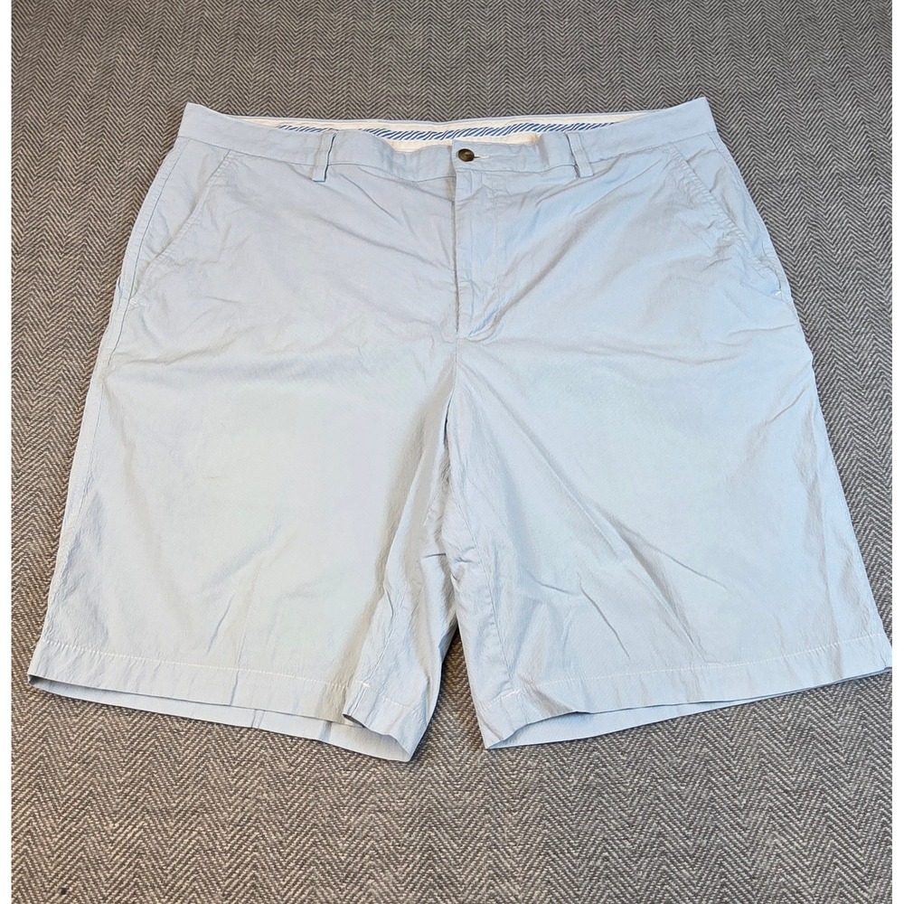 FootJoy Mens Golf Shorts Light Blue Micro Stripe W42 Performance Stretch FJ